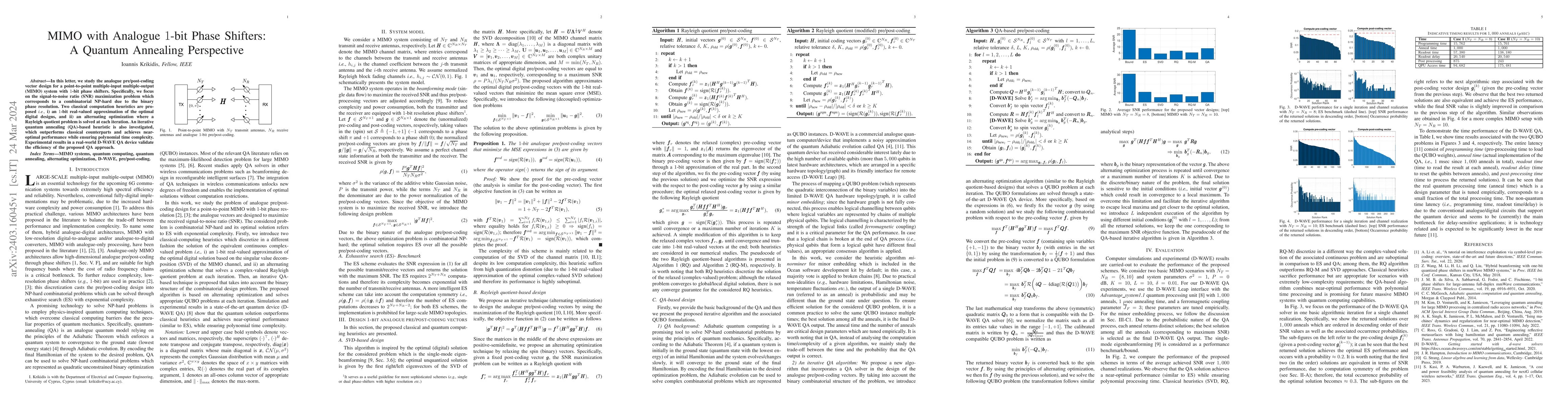 Thumbnail for MIMO with Analogue 1-bit Phase Shifters: A Quantum Annealing Perspective