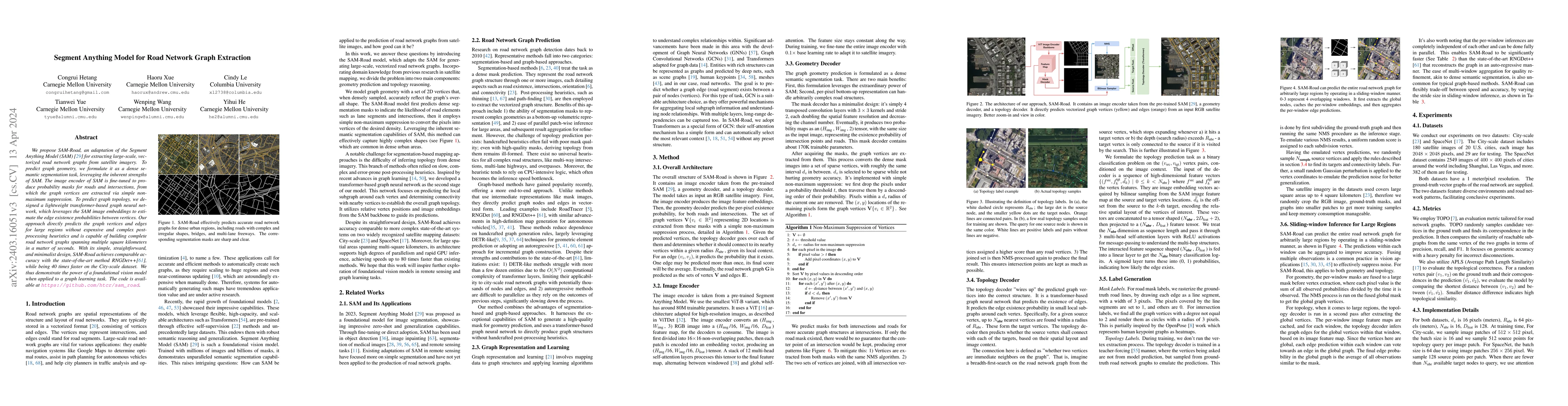 Thumbnail for Segment Anything Model for Road Network Graph Extraction