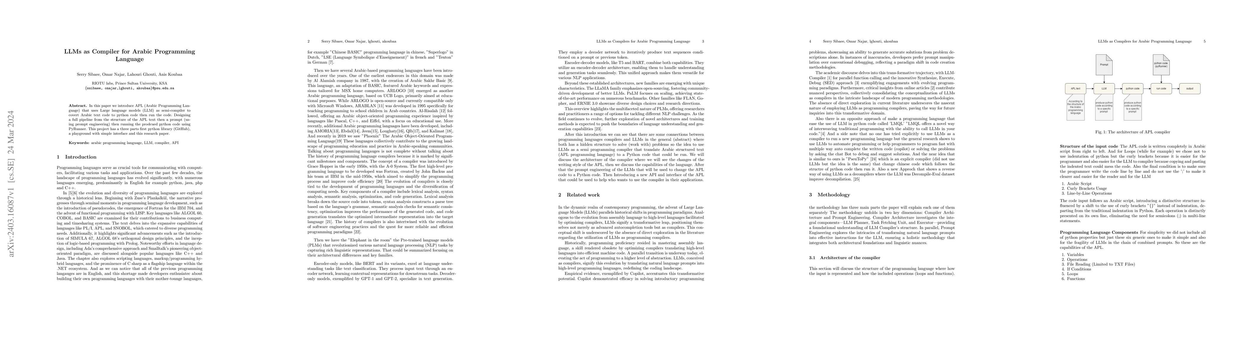 Thumbnail for LLMs as Compiler for Arabic Programming Language