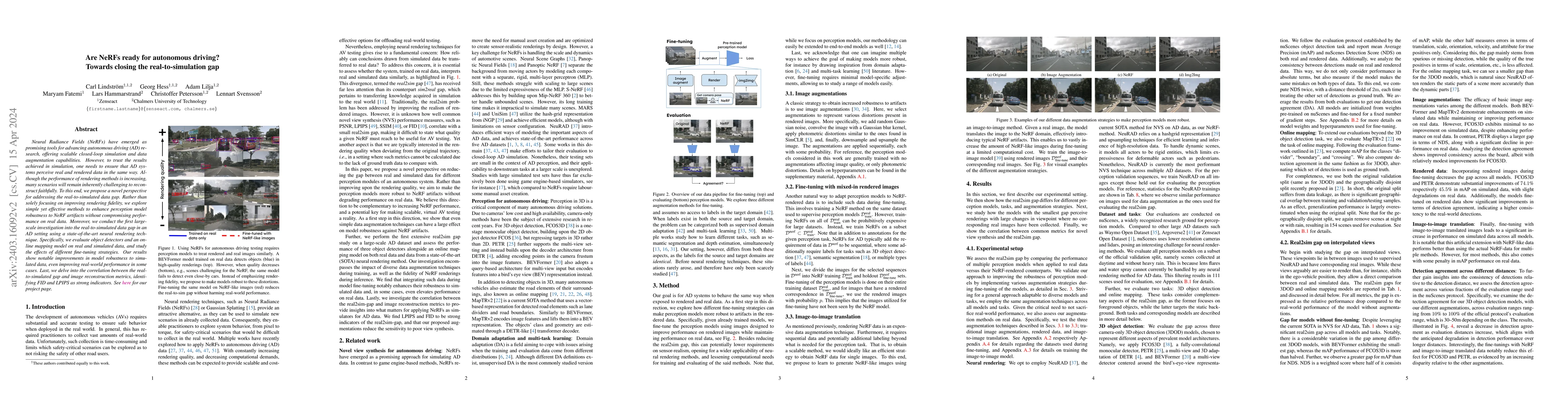 Thumbnail for Are NeRFs ready for autonomous driving? Towards closing the
  real-to-simulation gap