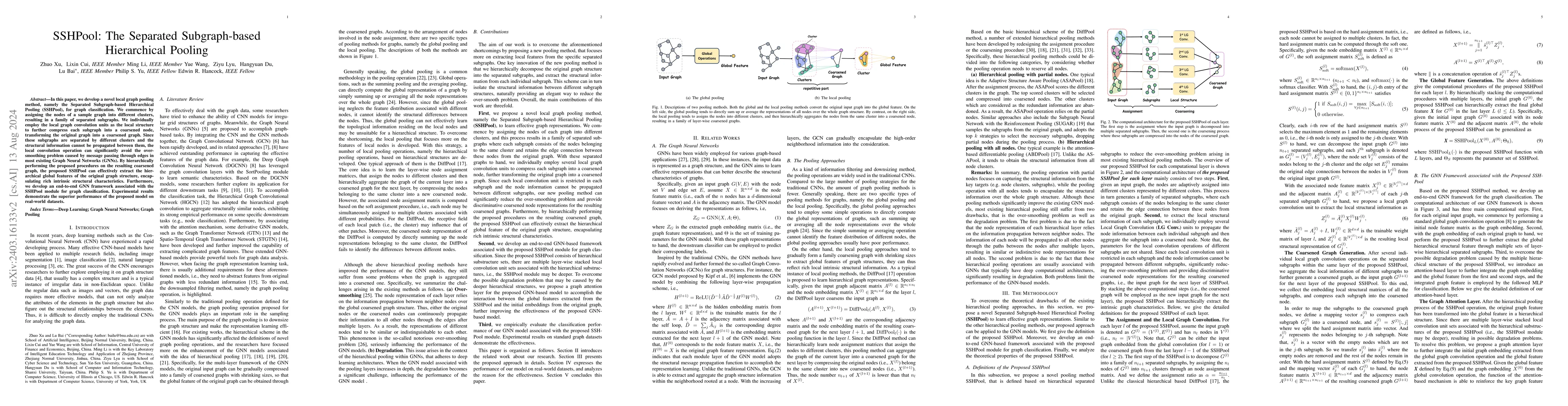 Thumbnail for SSHPool: The Separated Subgraph-based Hierarchical Pooling