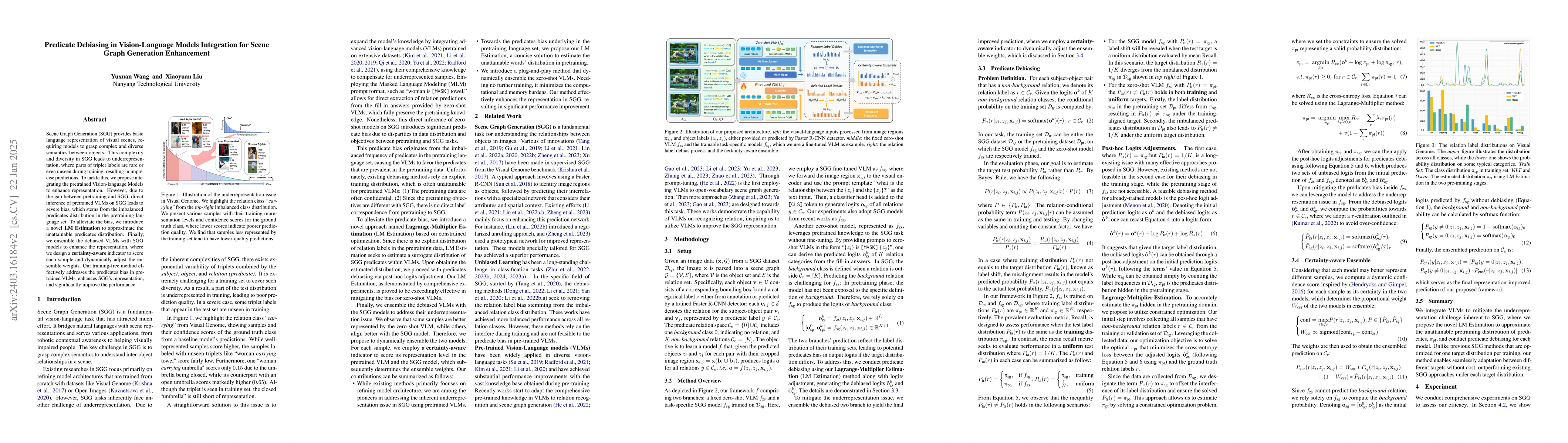 Thumbnail for Improving Scene Graph Generation with Relation Words' Debiasing in
  Vision-Language Models