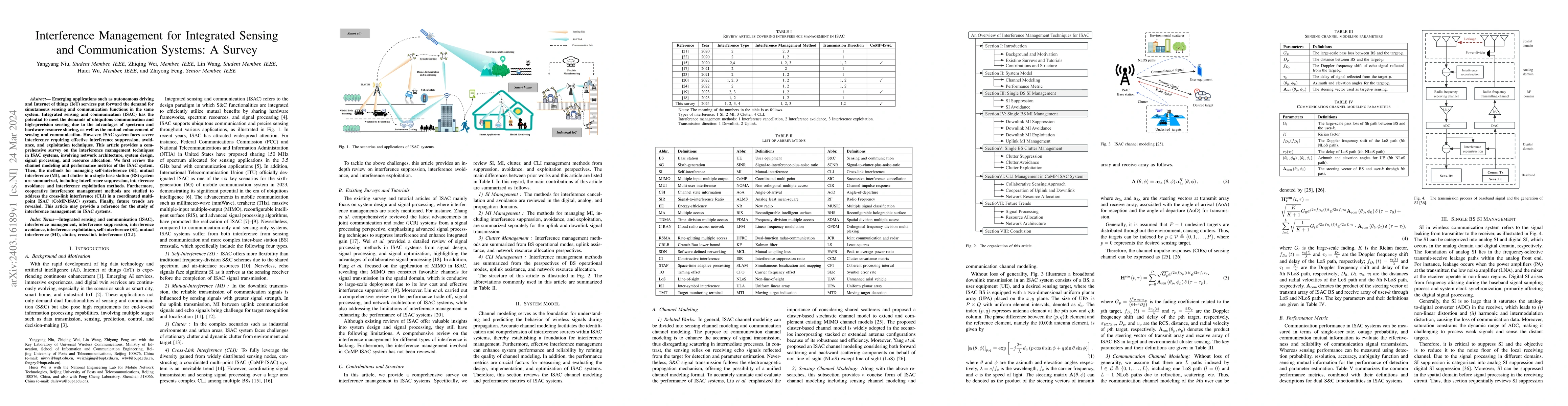 Thumbnail for Interference Management for Integrated Sensing and Communication
  Systems: A Survey