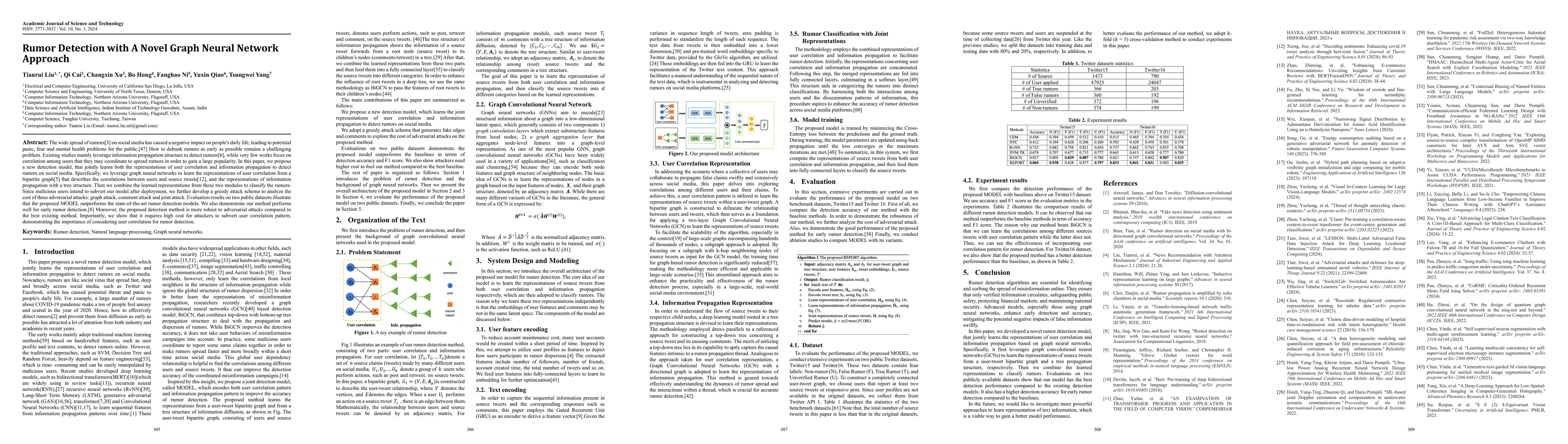 Thumbnail for Rumor Detection with a novel graph neural network approach
