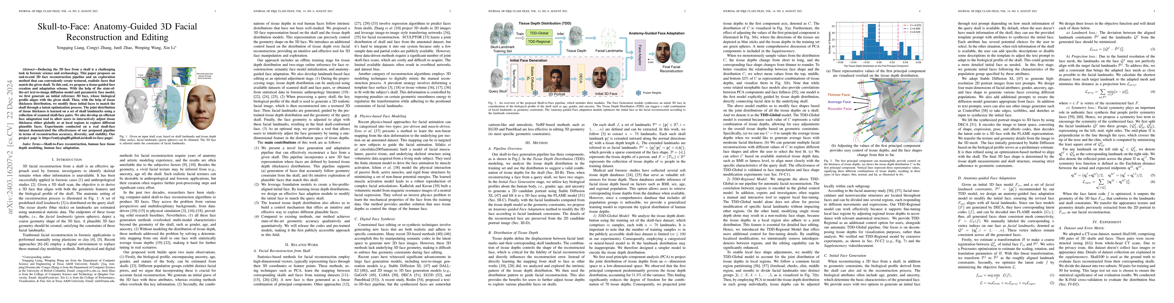 Thumbnail for Skull-to-Face: Anatomy-Guided 3D Facial Reconstruction and Editing