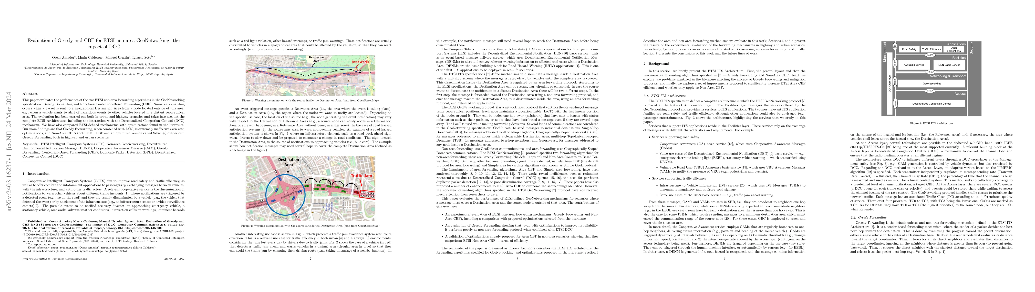 Thumbnail for Evaluation of Greedy and CBF for ETSI non-area GeoNetworking: The impact
  of DCC