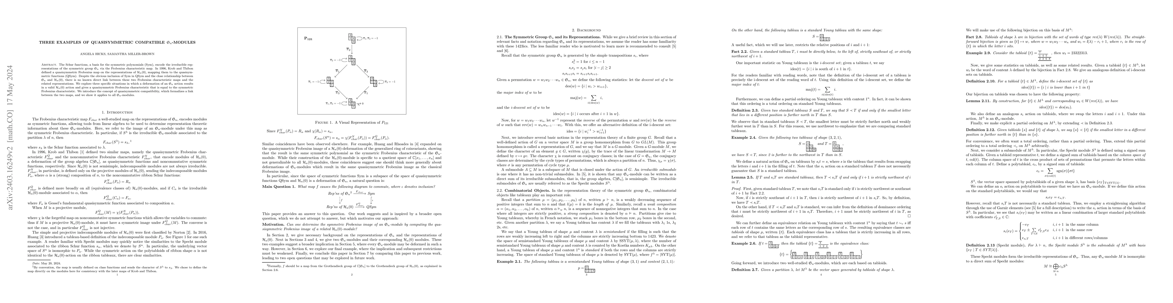 Thumbnail for Three Examples of Quasisymmetric Compatible $\mathfrak{S}_n$-modules