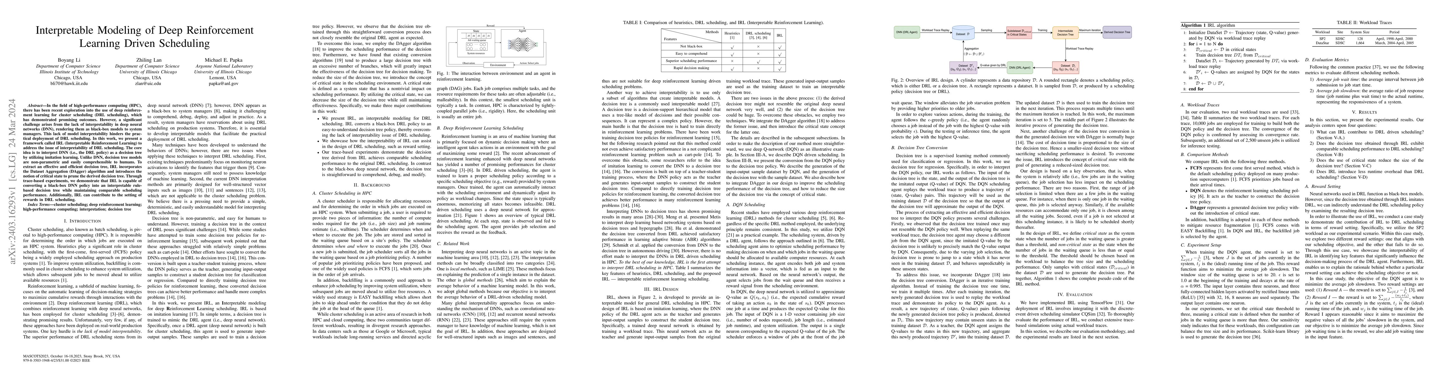 Thumbnail for Interpretable Modeling of Deep Reinforcement Learning Driven Scheduling