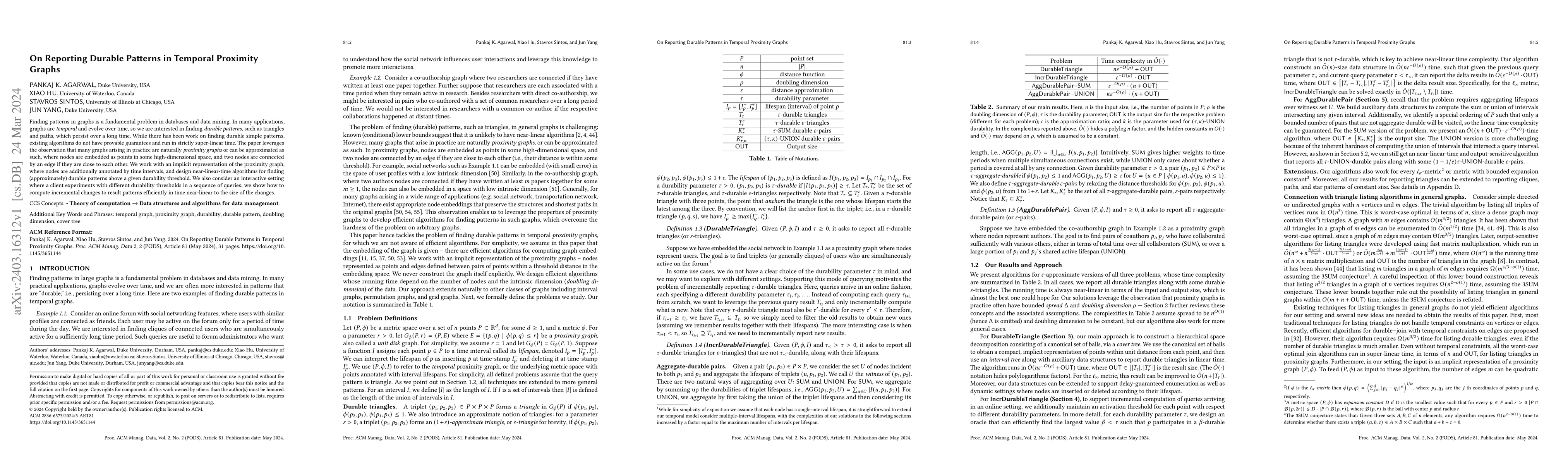 Thumbnail for On Reporting Durable Patterns in Temporal Proximity Graphs