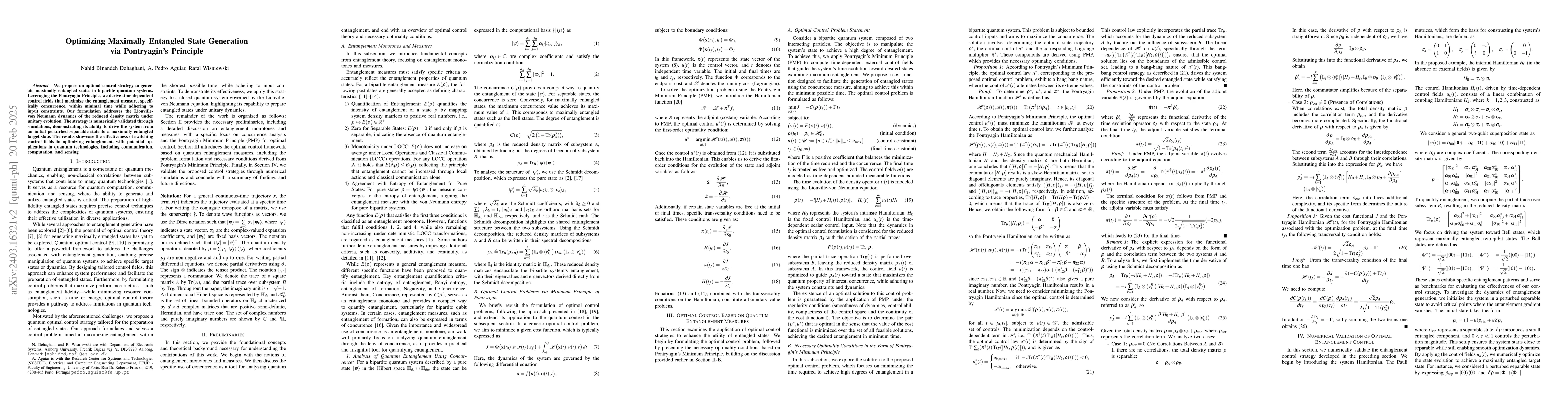 Thumbnail for Enhancing Quantum Entanglement in Bipartite Systems: Leveraging Optimal
  Control and Physics-Informed Neural Networks