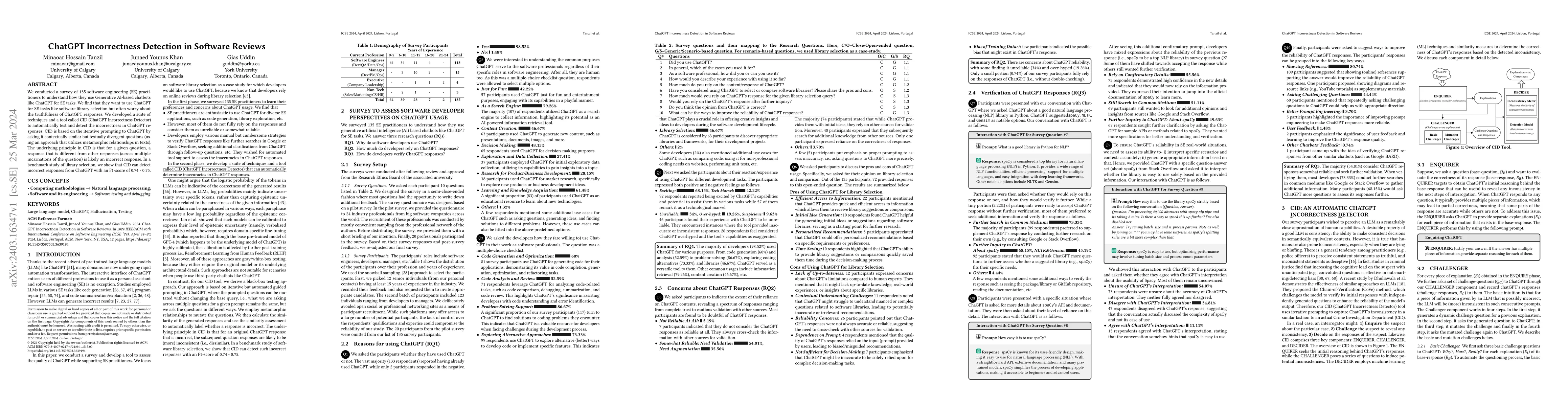 Thumbnail for ChatGPT Incorrectness Detection in Software Reviews