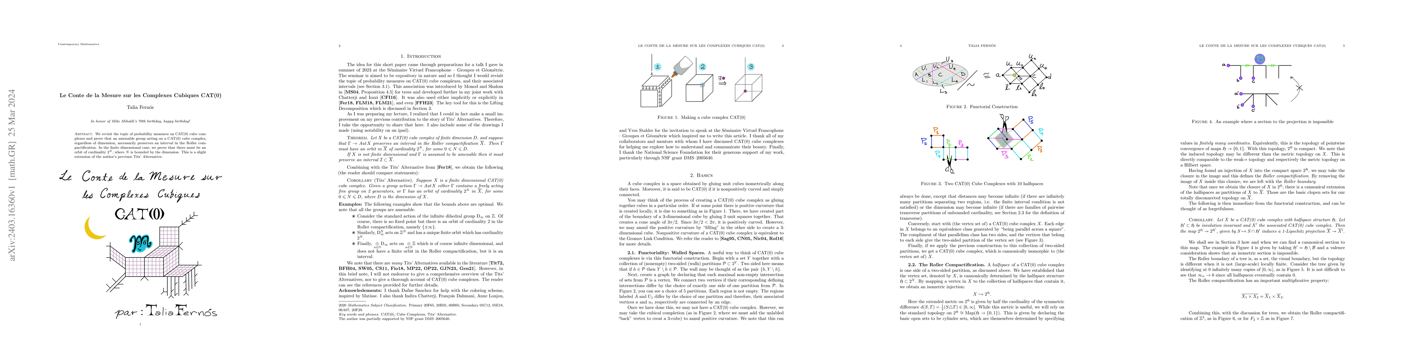 Thumbnail for Le Conte de la Mesure sur les Complexes Cubiques CAT(0)