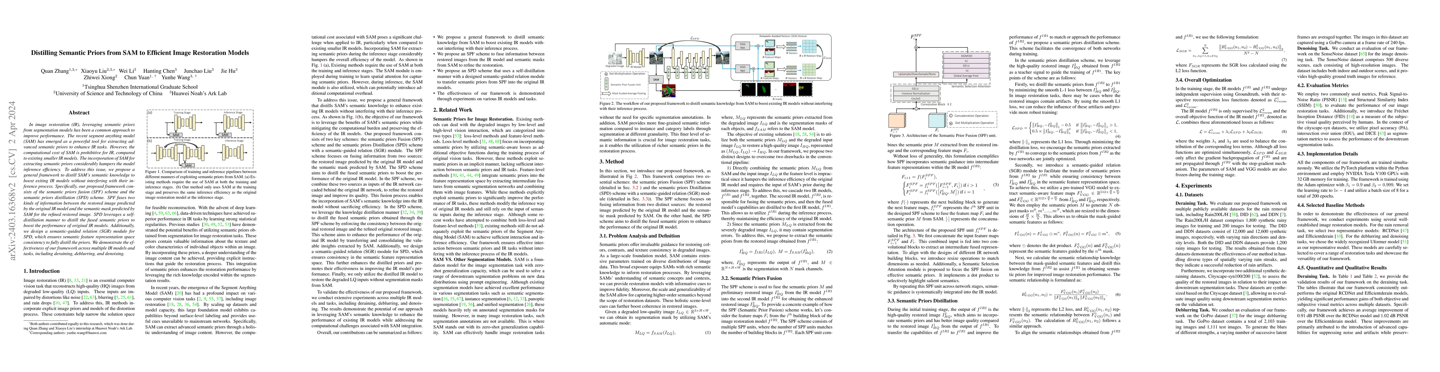 Thumbnail for Distilling Semantic Priors from SAM to Efficient Image Restoration
  Models
