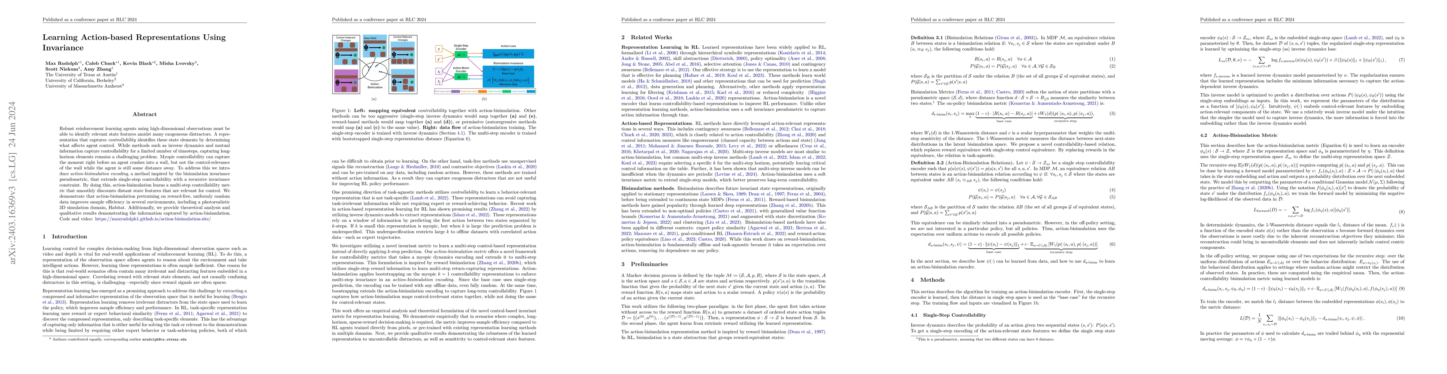 Thumbnail for Learning Action-based Representations Using Invariance