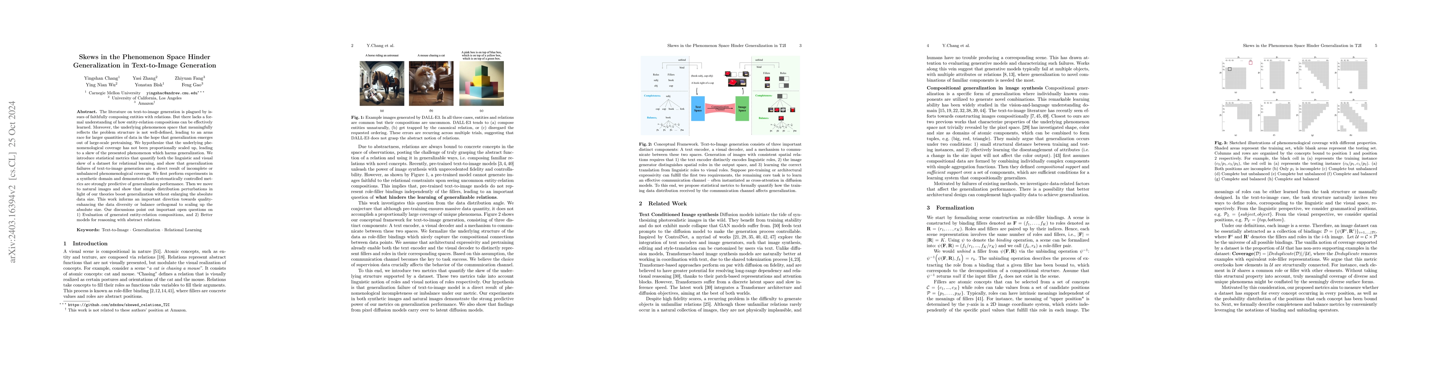 Thumbnail for Skews in the Phenomenon Space Hinder Generalization in Text-to-Image
  Generation