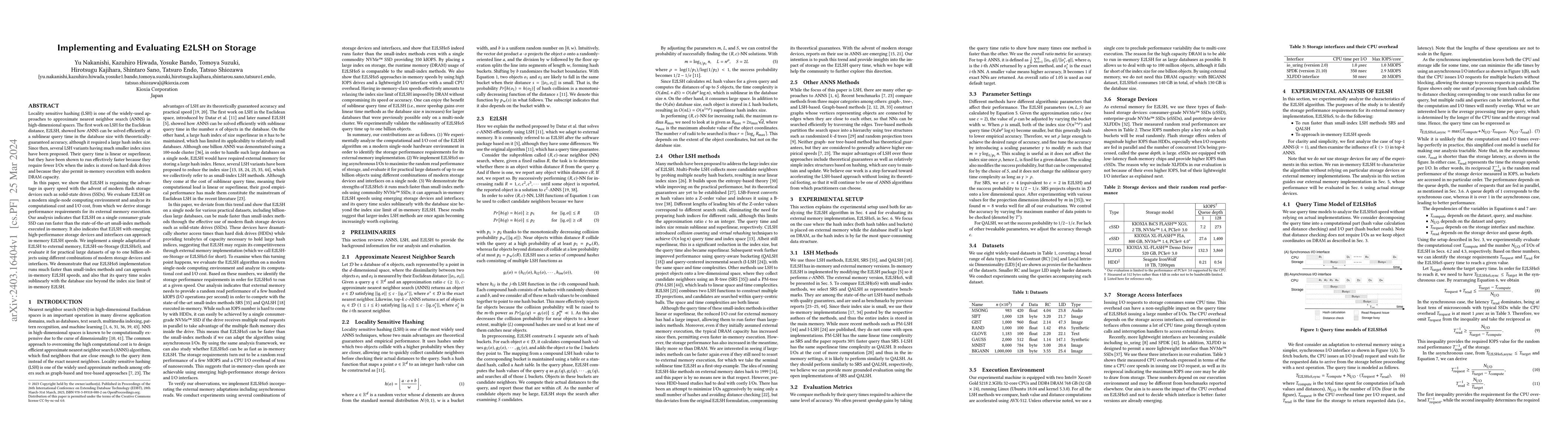 Thumbnail for Implementing and Evaluating E2LSH on Storage