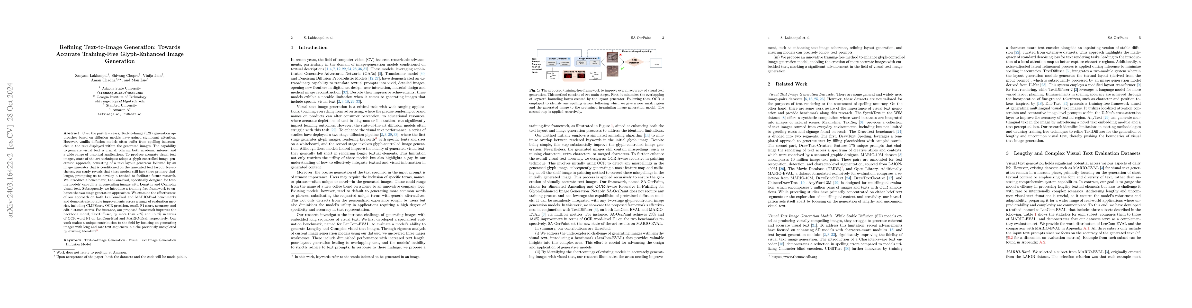Thumbnail for Refining Text-to-Image Generation: Towards Accurate Training-Free
  Glyph-Enhanced Image Generation