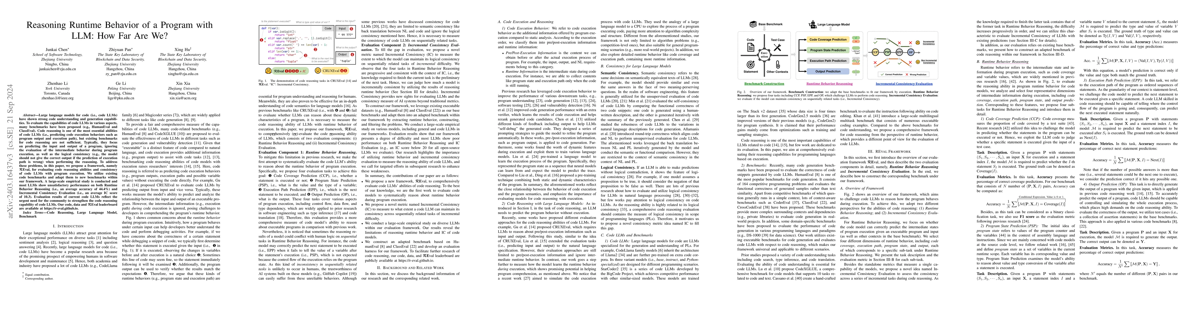 Thumbnail for Reasoning Runtime Behavior of a Program with LLM: How Far Are We?