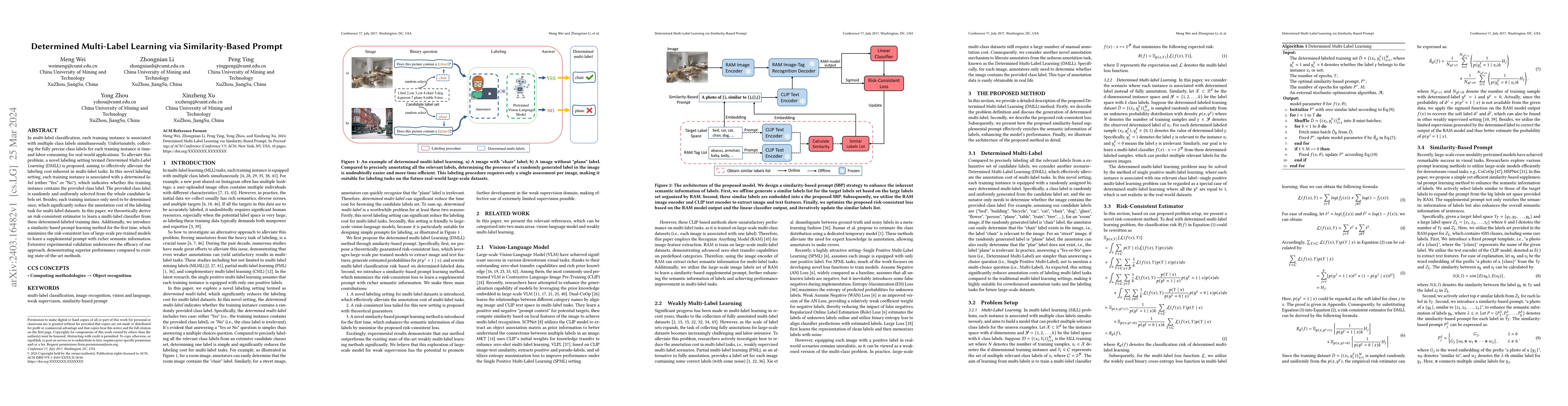 Thumbnail for Determined Multi-Label Learning via Similarity-Based Prompt
