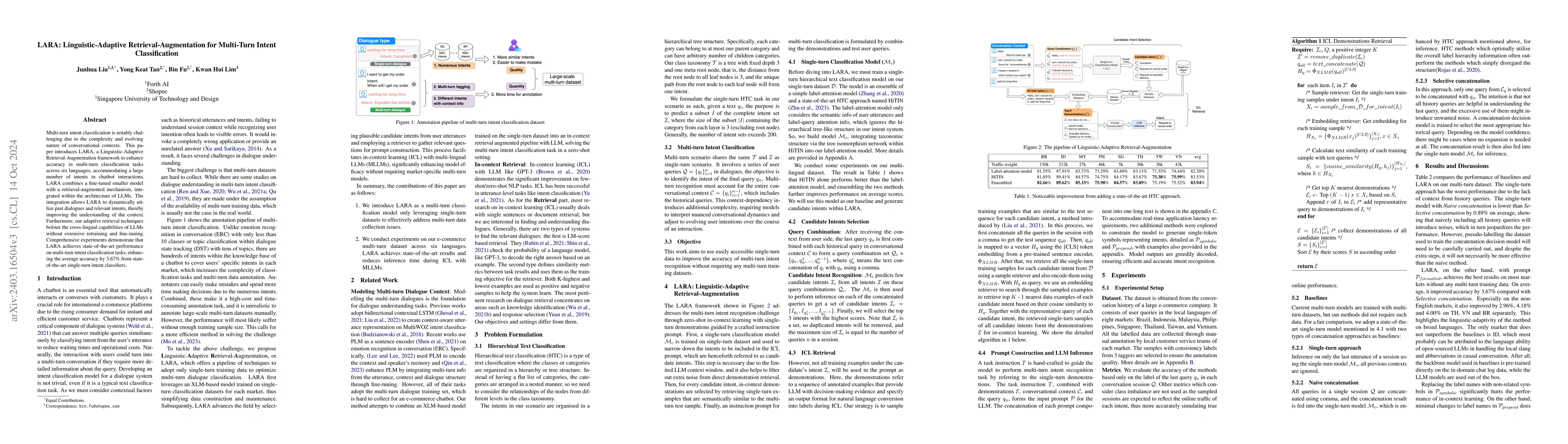 Thumbnail for LARA: Linguistic-Adaptive Retrieval-Augmented LLMs for Multi-Turn Intent
  Classification