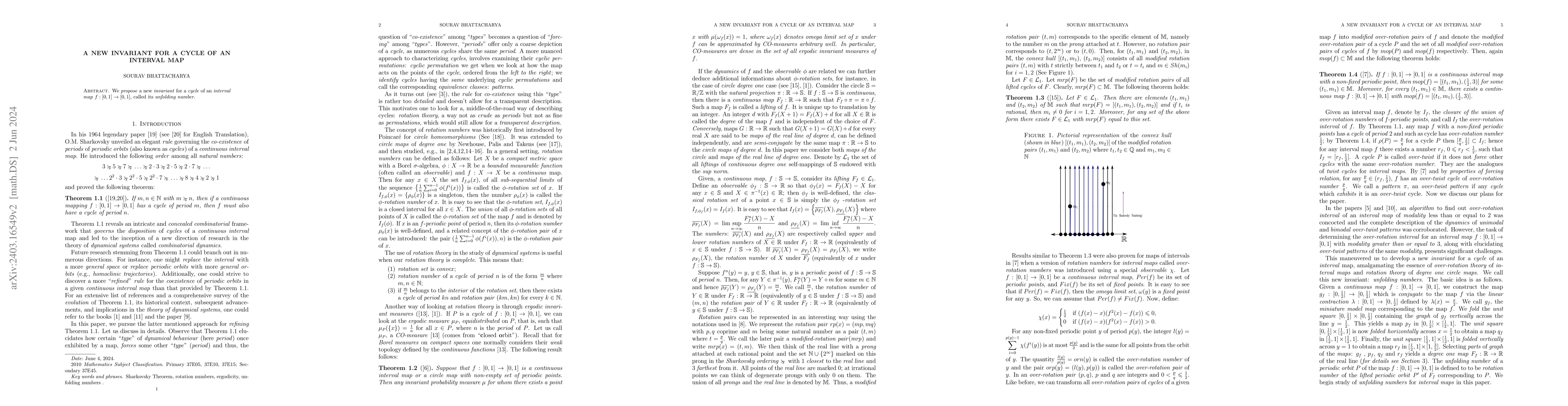 Thumbnail for A new invariant for a cycle of an interval map