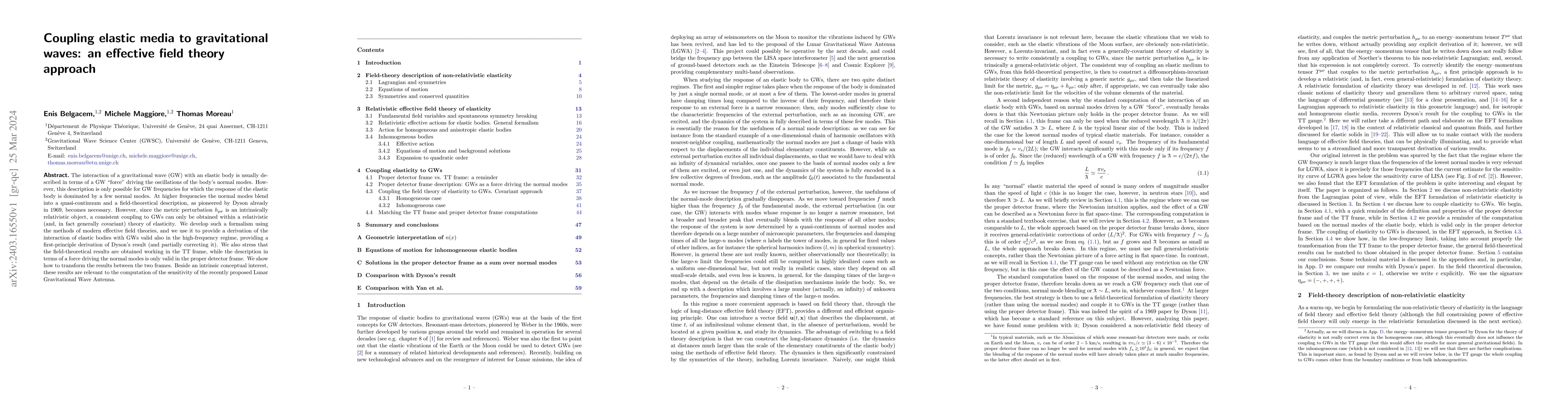 Thumbnail for Coupling elastic media to gravitational waves: an effective field theory
  approach
