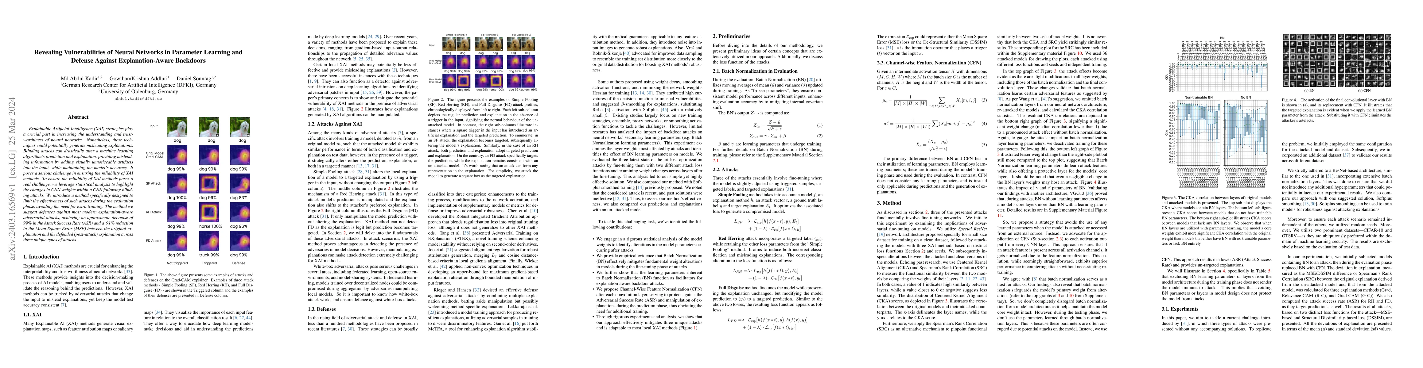 Thumbnail for Revealing Vulnerabilities of Neural Networks in Parameter Learning and
  Defense Against Explanation-Aware Backdoors