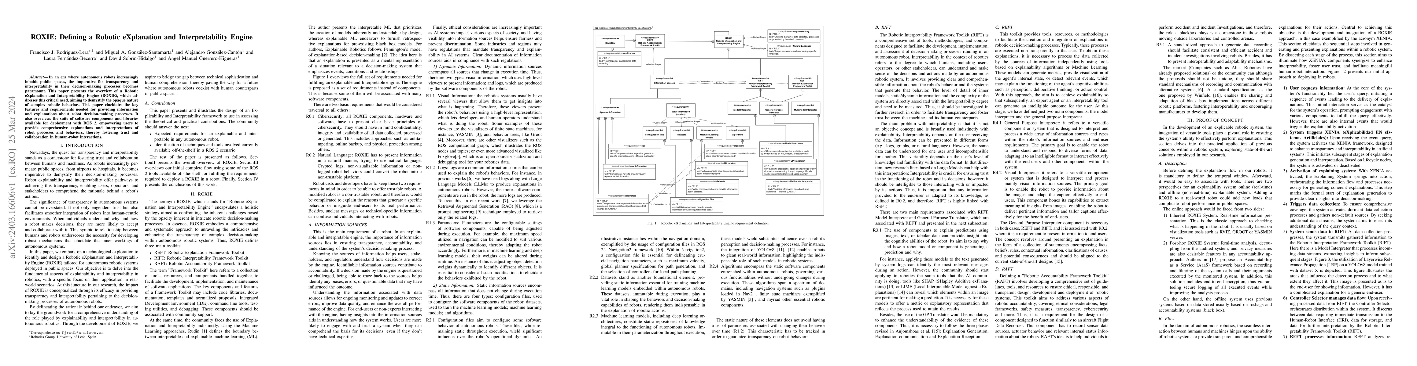Thumbnail for ROXIE: Defining a Robotic eXplanation and Interpretability Engine