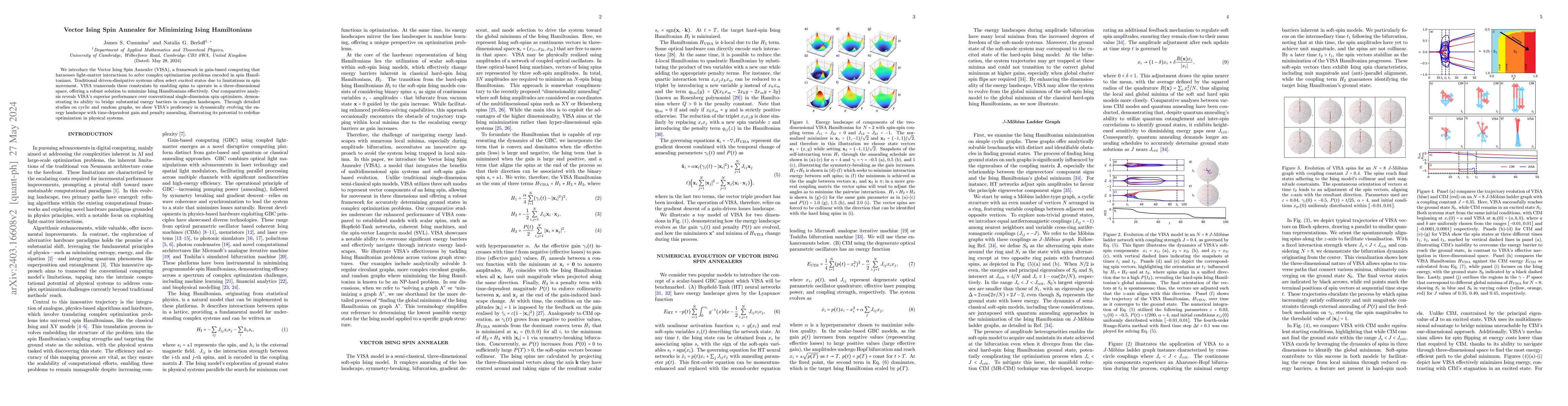 Thumbnail for Vector Ising Spin Annealer for Minimizing Ising Hamiltonians