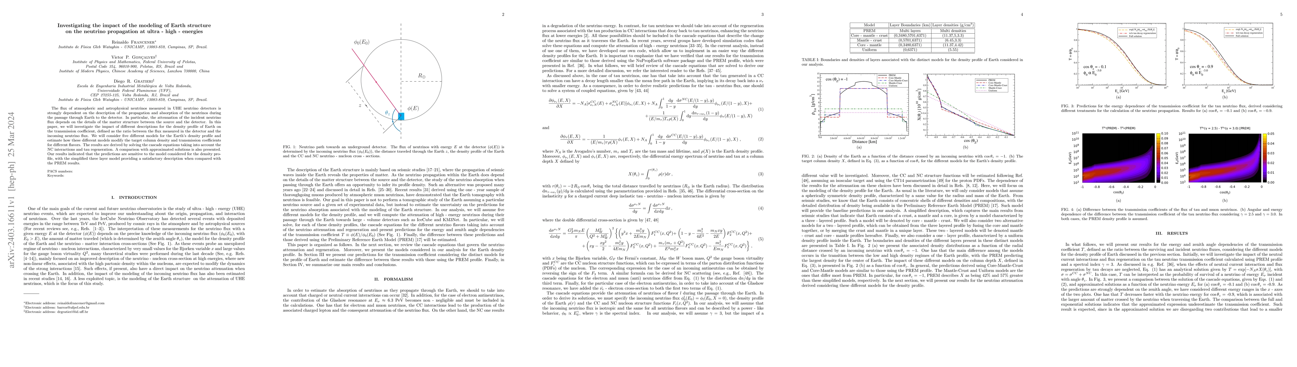 Thumbnail for Investigating the impact of the modeling of Earth structure on the
  neutrino propagation at ultra-high-energies