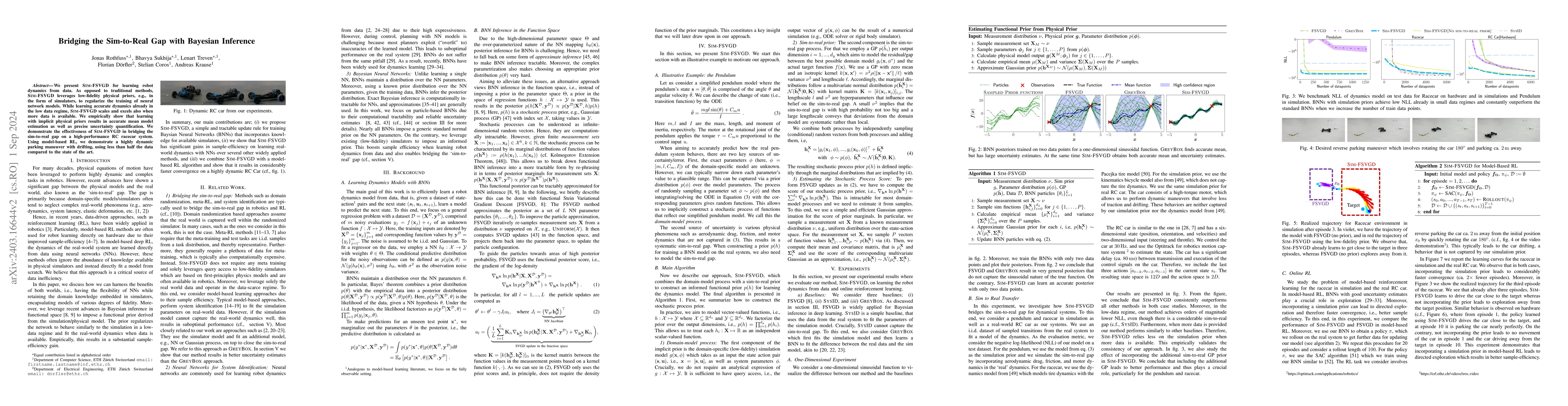 Thumbnail for Bridging the Sim-to-Real Gap with Bayesian Inference