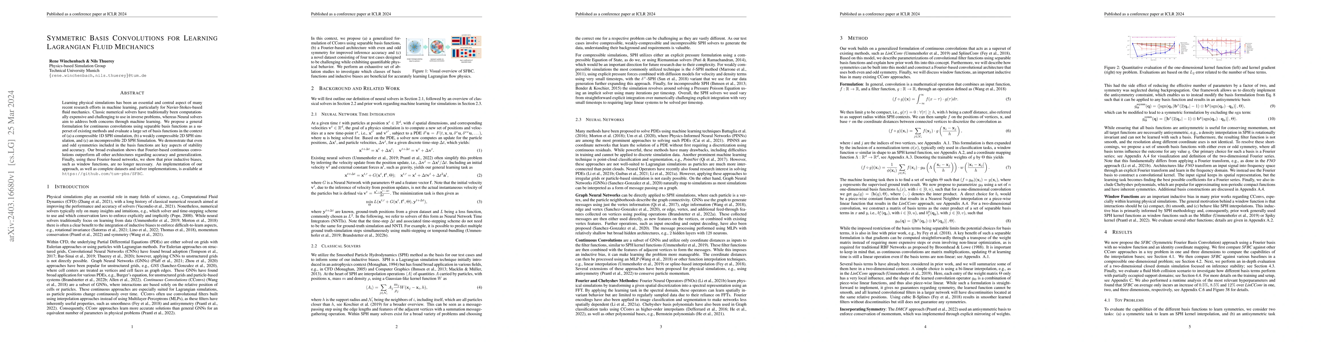 Thumbnail for Symmetric Basis Convolutions for Learning Lagrangian Fluid Mechanics