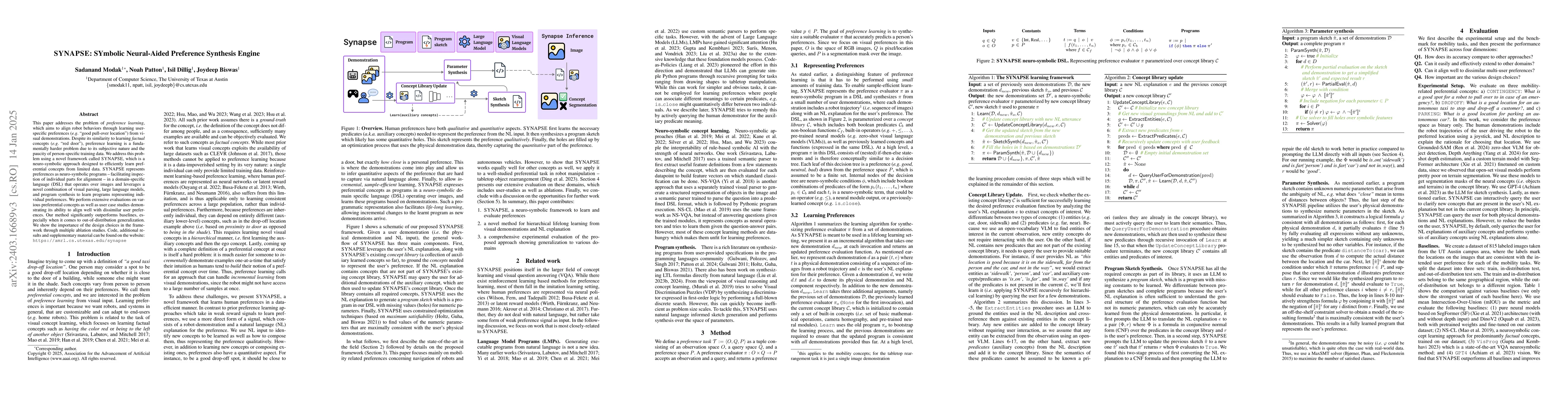 Thumbnail for Synapse: Learning Preferential Concepts from Visual Demonstrations