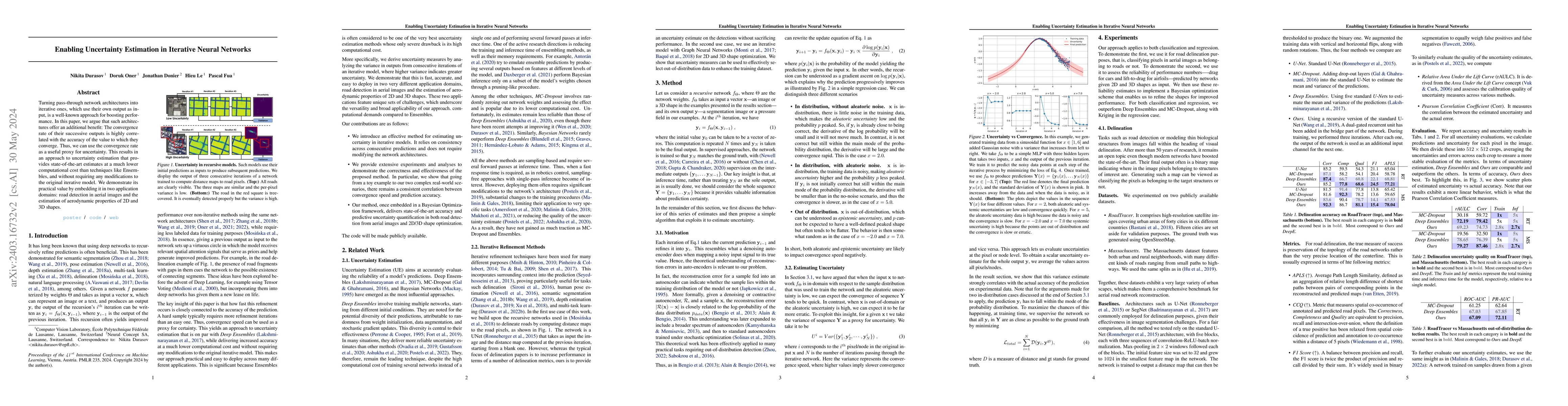 Thumbnail for Enabling Uncertainty Estimation in Iterative Neural Networks
