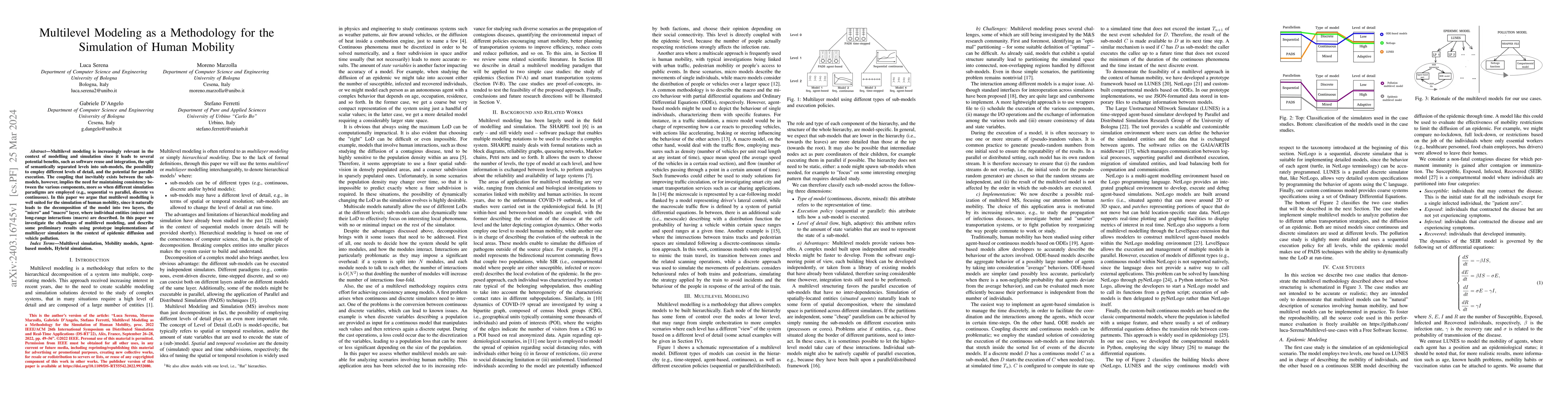Thumbnail for Multilevel Modeling as a Methodology for the Simulation of Human
  Mobility