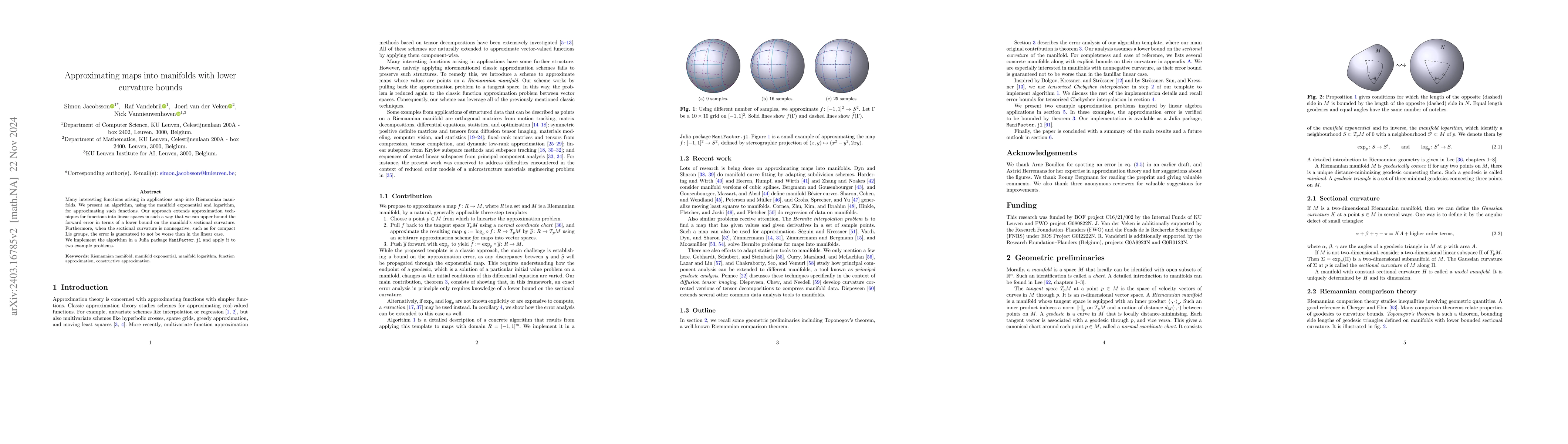 Thumbnail for Approximating maps into manifolds with lower curvature bounds