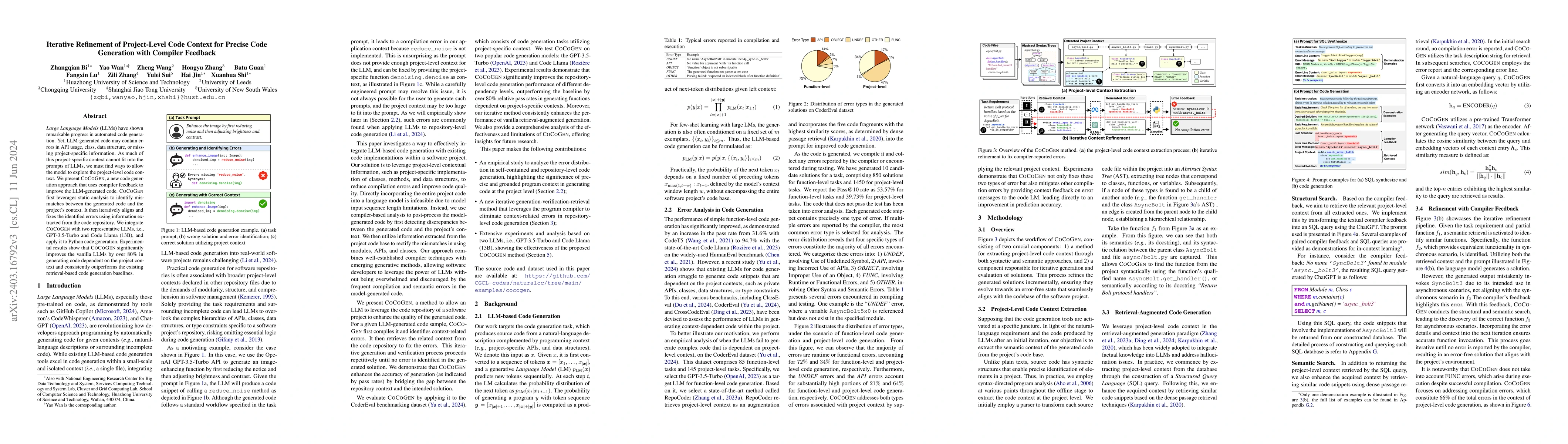 Thumbnail for Iterative Refinement of Project-Level Code Context for Precise Code
  Generation with Compiler Feedback