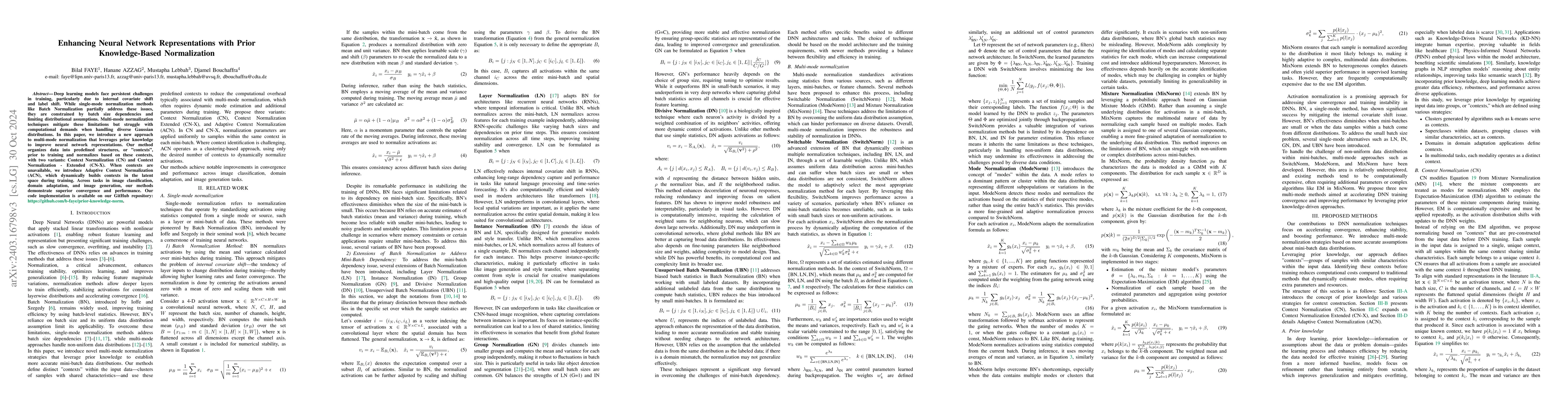 Thumbnail for Cluster-Based Normalization Layer for Neural Networks