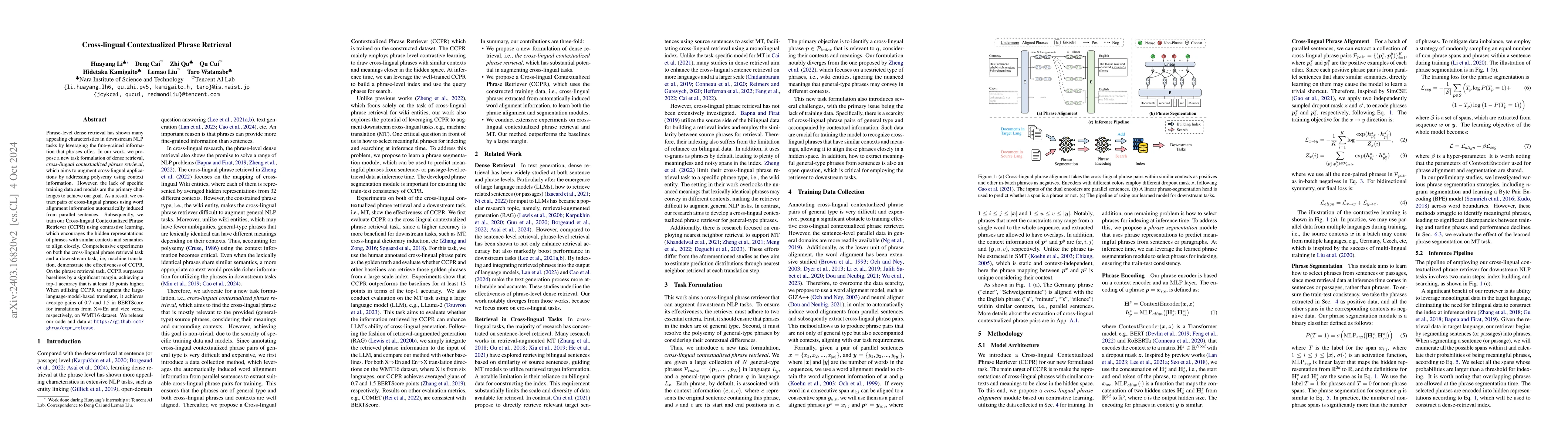 Thumbnail for Cross-lingual Contextualized Phrase Retrieval