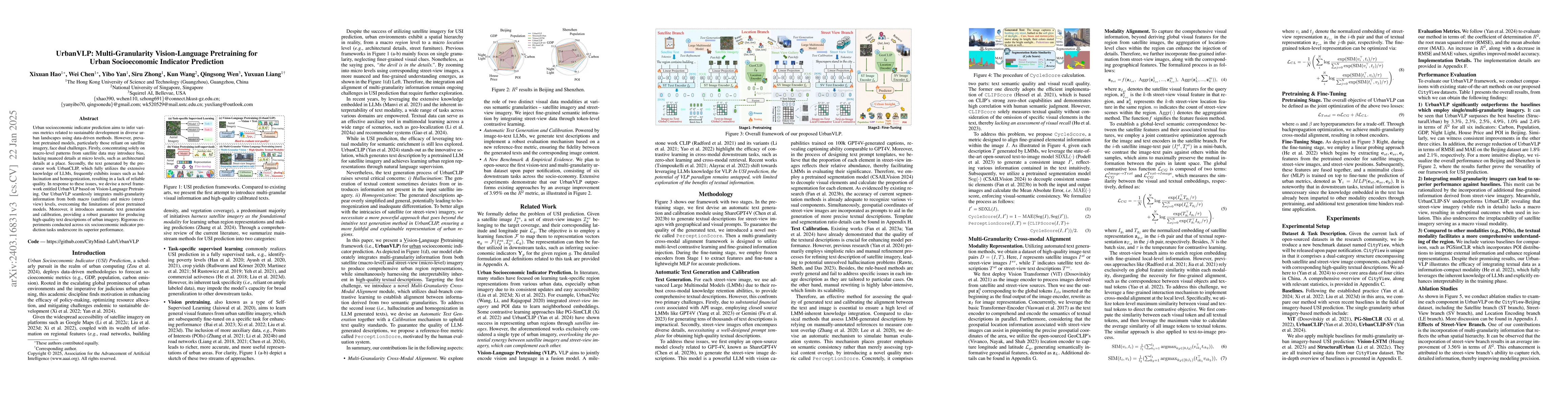Thumbnail for UrbanVLP: Multi-Granularity Vision-Language Pretraining for Urban Region
  Profiling