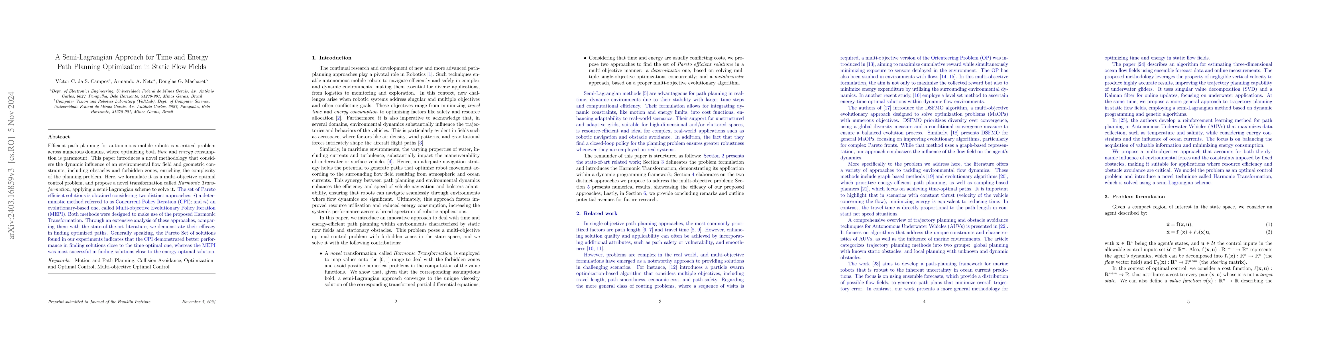 Thumbnail for A Semi-Lagrangian Approach for Time and Energy Path Planning
  Optimization in Static Flow Fields
