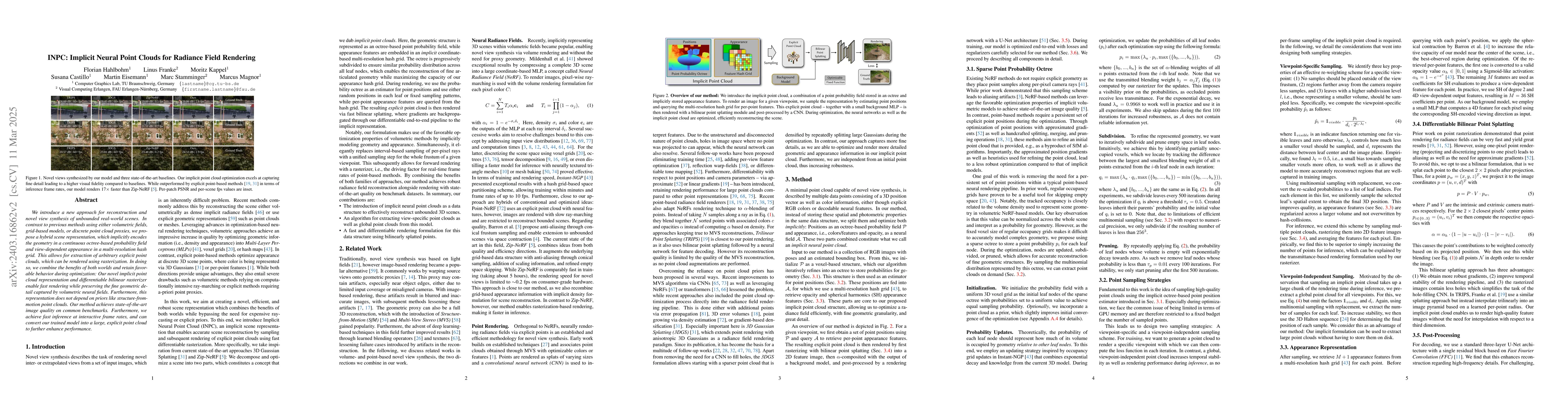 Thumbnail for INPC: Implicit Neural Point Clouds for Radiance Field Rendering