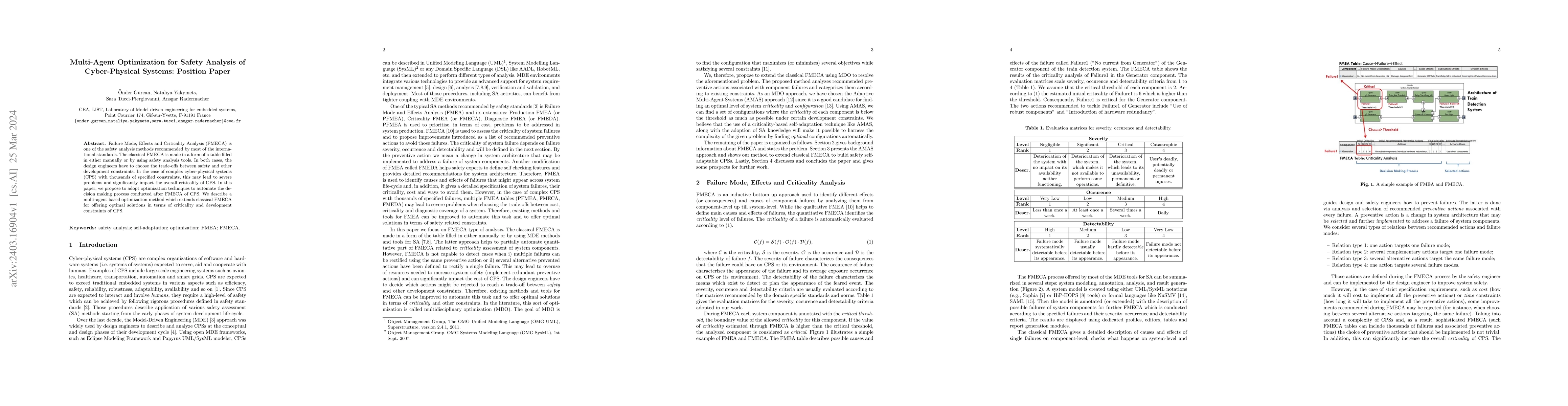 Thumbnail for Multi-Agent Optimization for Safety Analysis of Cyber-Physical Systems:
  Position Paper