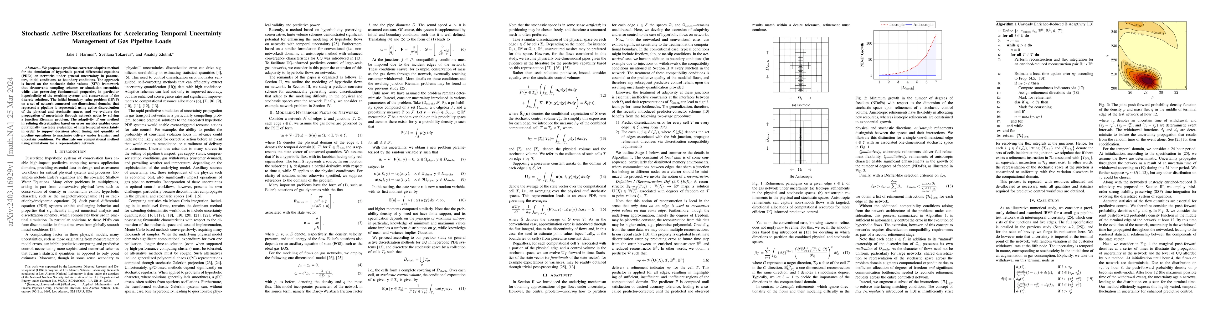 Thumbnail for Stochastic Active Discretizations for Accelerating Temporal Uncertainty
  Management of Gas Pipeline Loads