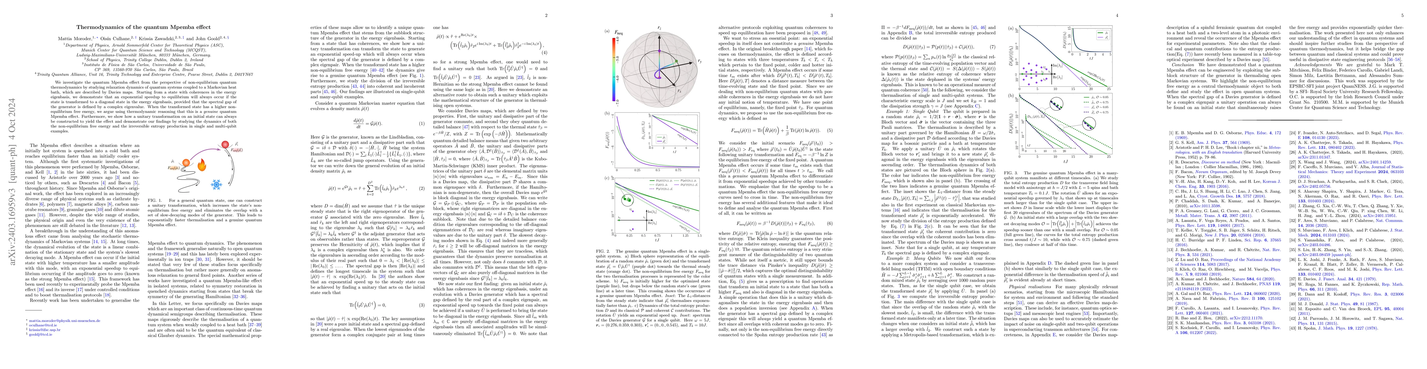 Thumbnail for The thermodynamics of the quantum Mpemba effect
