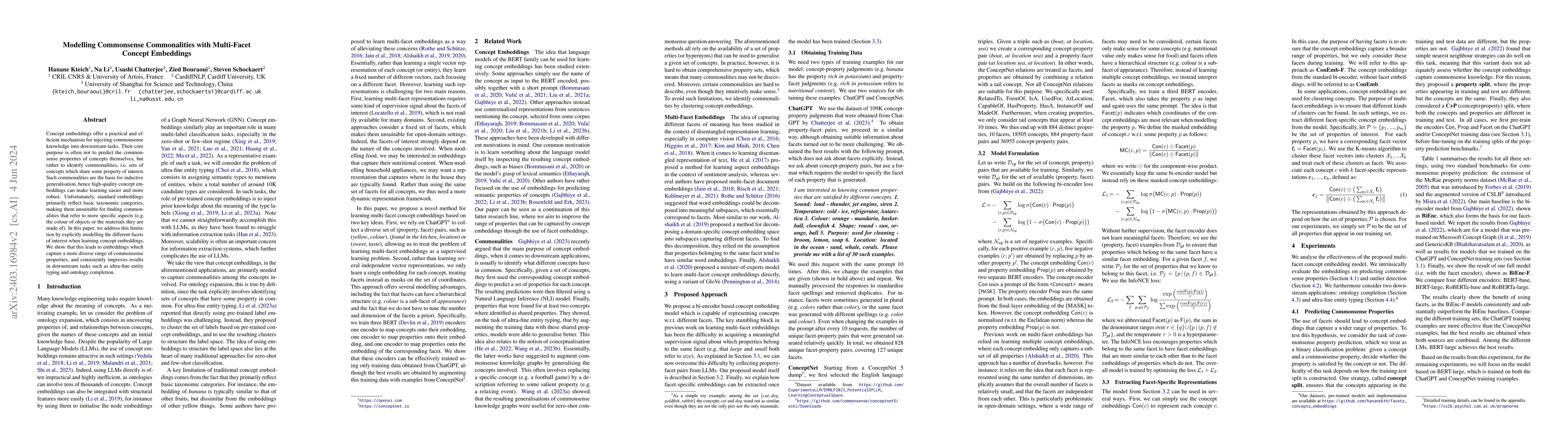 Thumbnail for Modelling Commonsense Commonalities with Multi-Facet Concept Embeddings