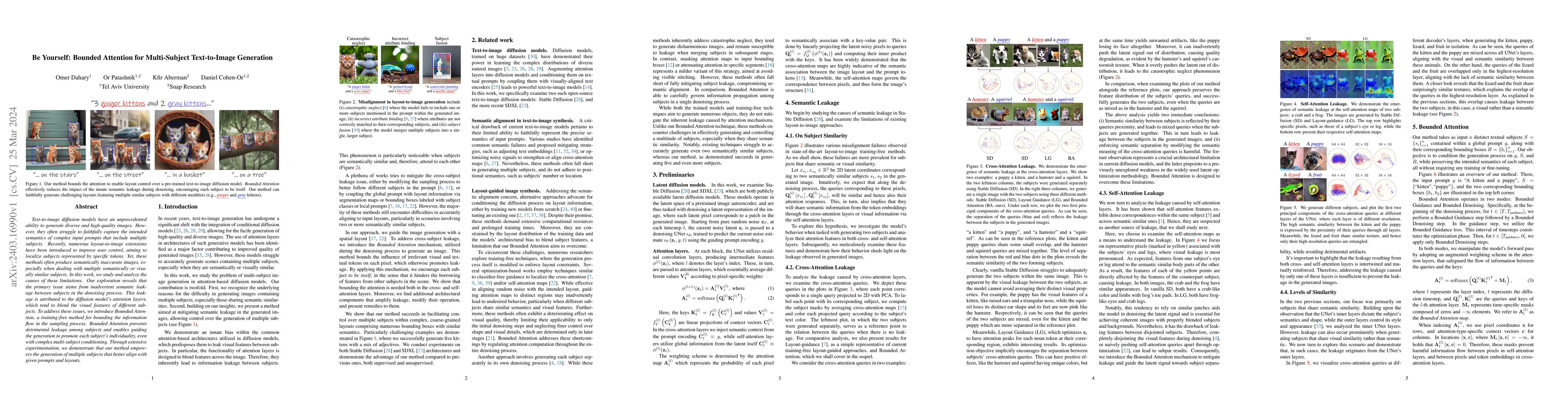 Thumbnail for Be Yourself: Bounded Attention for Multi-Subject Text-to-Image
  Generation