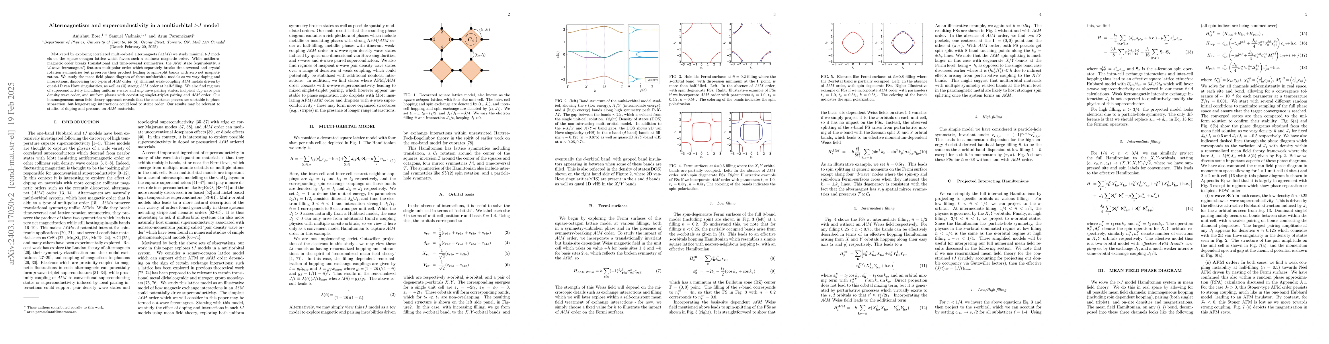 Thumbnail for Altermagnetism and superconductivity in a multiorbital t-J model