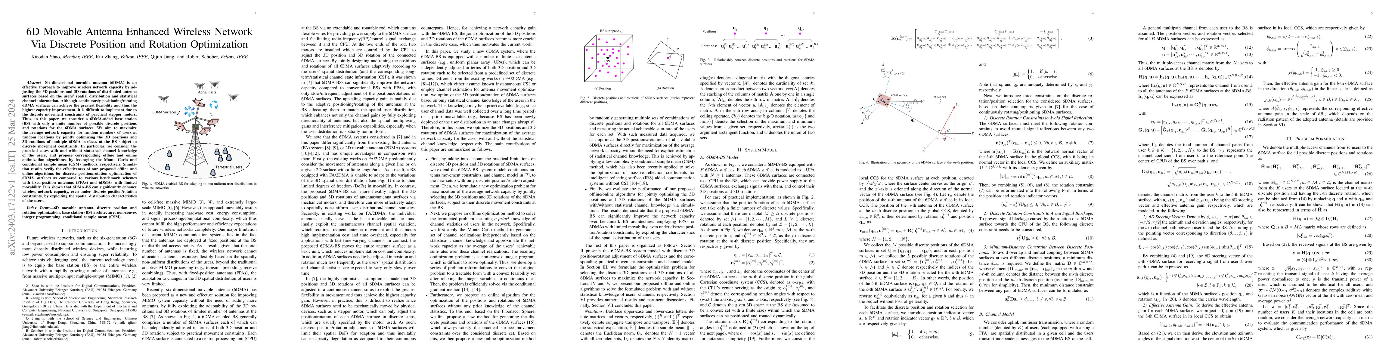 Thumbnail for 6D Movable Antenna Enhanced Wireless Network Via Discrete Position and
  Rotation Optimization