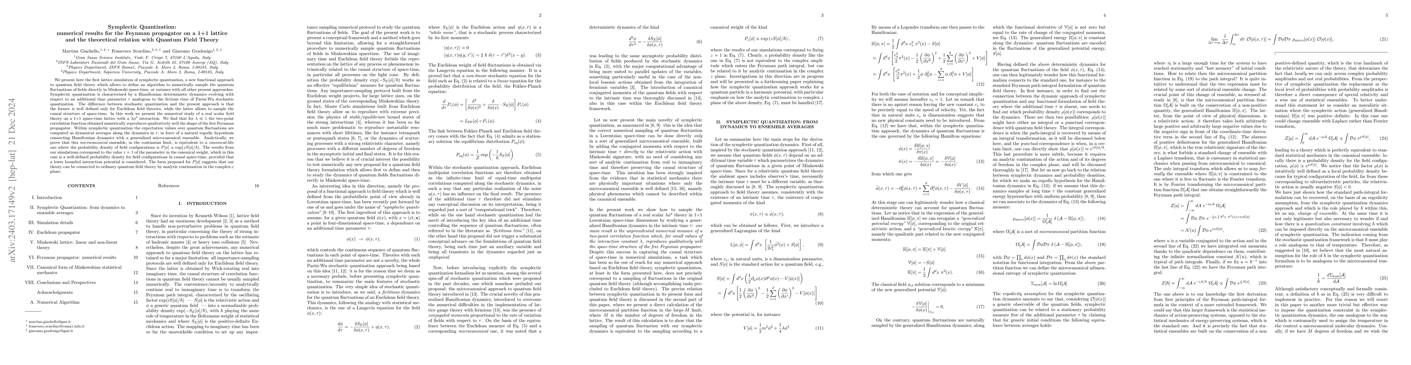 Thumbnail for Symplectic quantization and the Feynman propagator: a new real-time
  numerical approach to lattice field theory